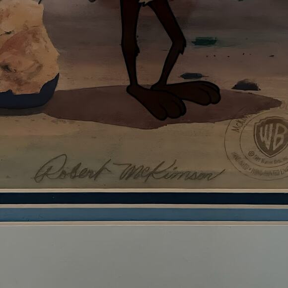 Looney Tunes Road Runner Wile E. Coyote Limited Edition Animation Cel Art Rare - Picture 6 of 11